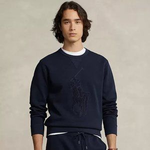POLO RALPH LAUREN Men's Chenille Navy Big Pony Sweatshirt